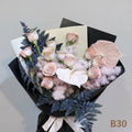 暗黑系卡布奇樂玫瑰花束 B30