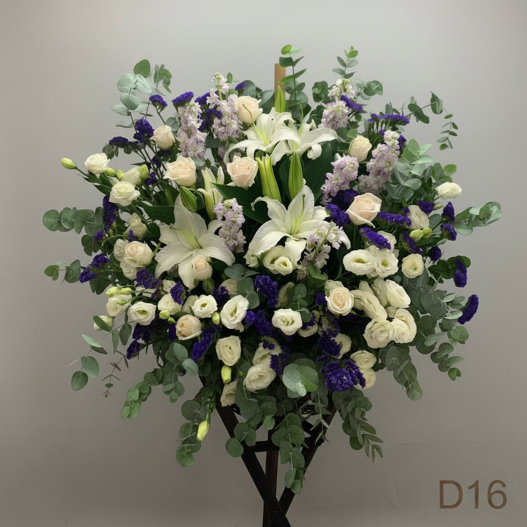 帛事花籃  D16