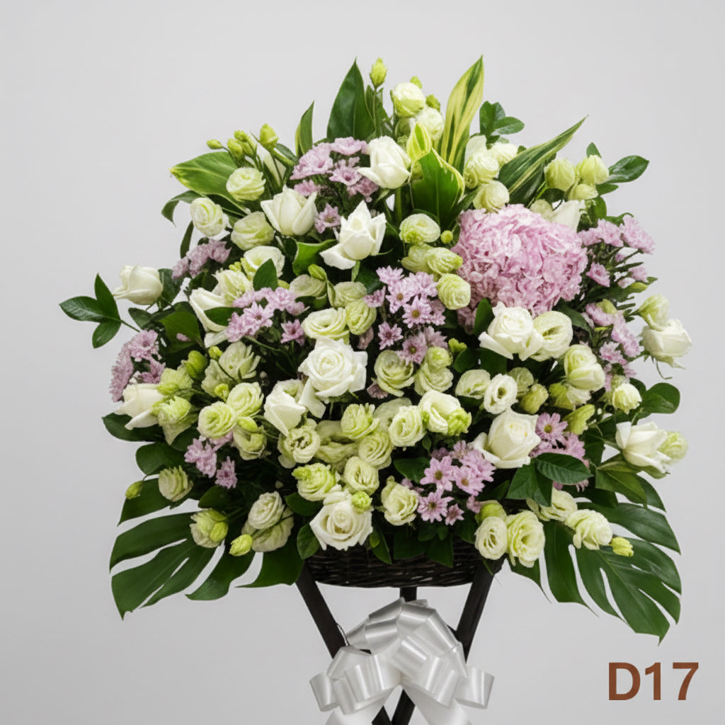 帛事花籃  D17